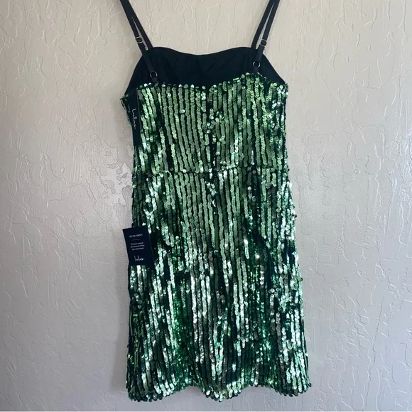 Lulus NWT Hit The Dance Floor Body Con Sequin Sleeveless Mini Dress πππ - Picture 14 of 17